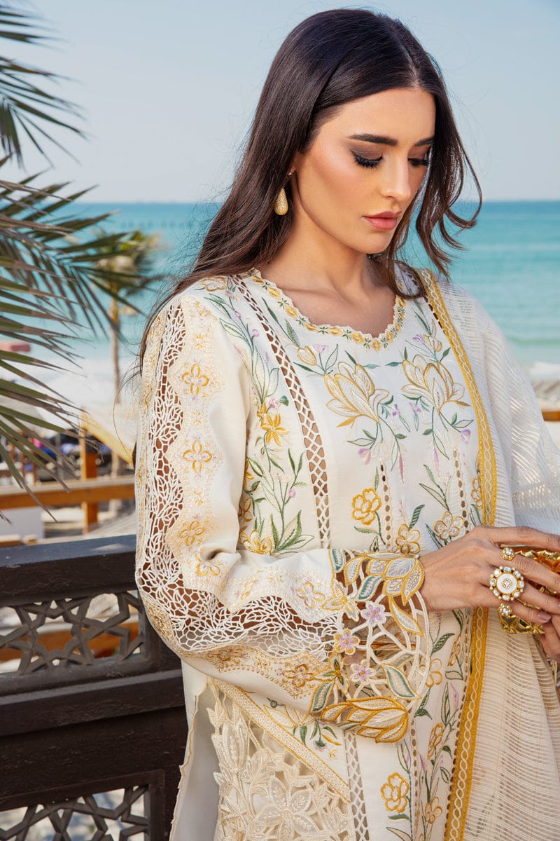 Rang Rasiya Embroidered Premium Luxury Chikankari Lawn Collection- White
