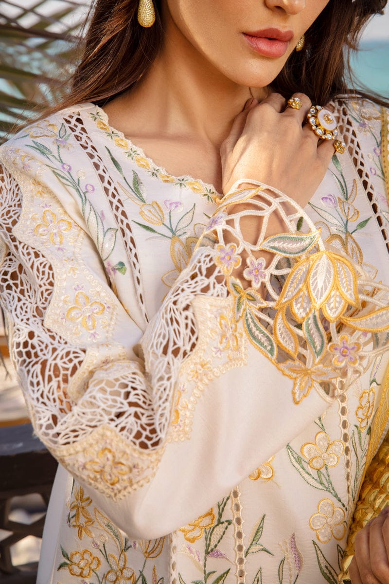 Rang Rasiya Embroidered Premium Luxury Chikankari Lawn Collection- White