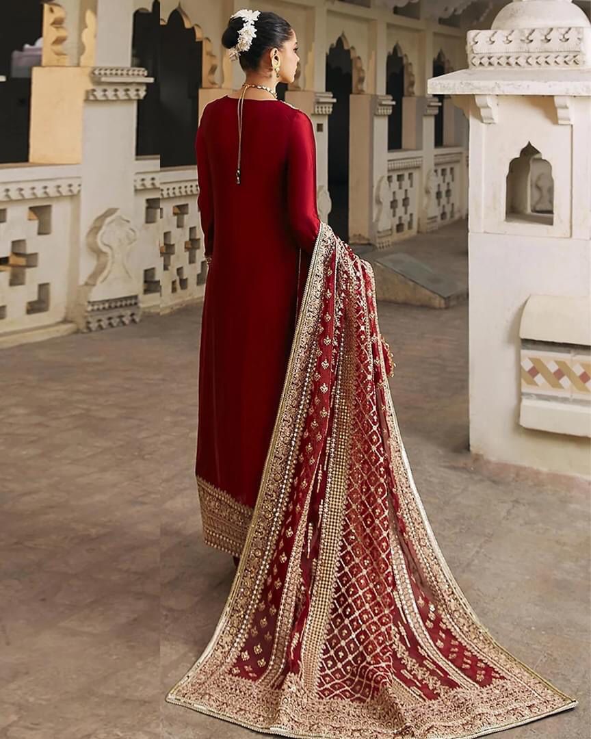 Kanwal Malik Addawork Formal Wedding Collection- Red