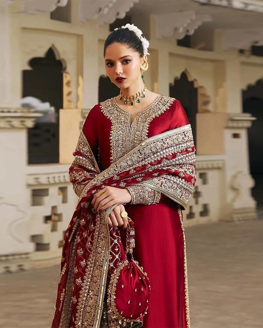 Kanwal Malik Addawork Formal Wedding Collection- Red
