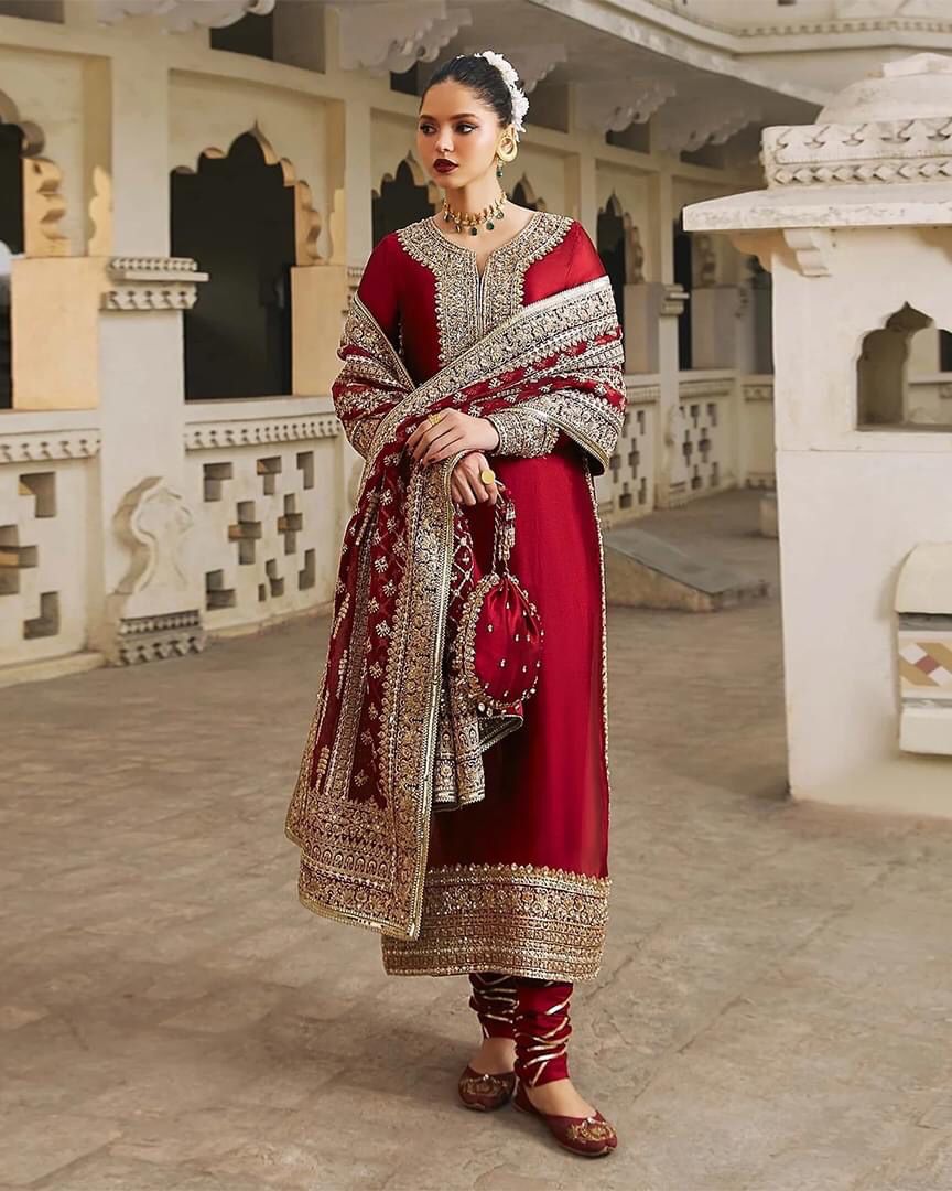 Kanwal Malik Addawork Formal Wedding Collection- Red