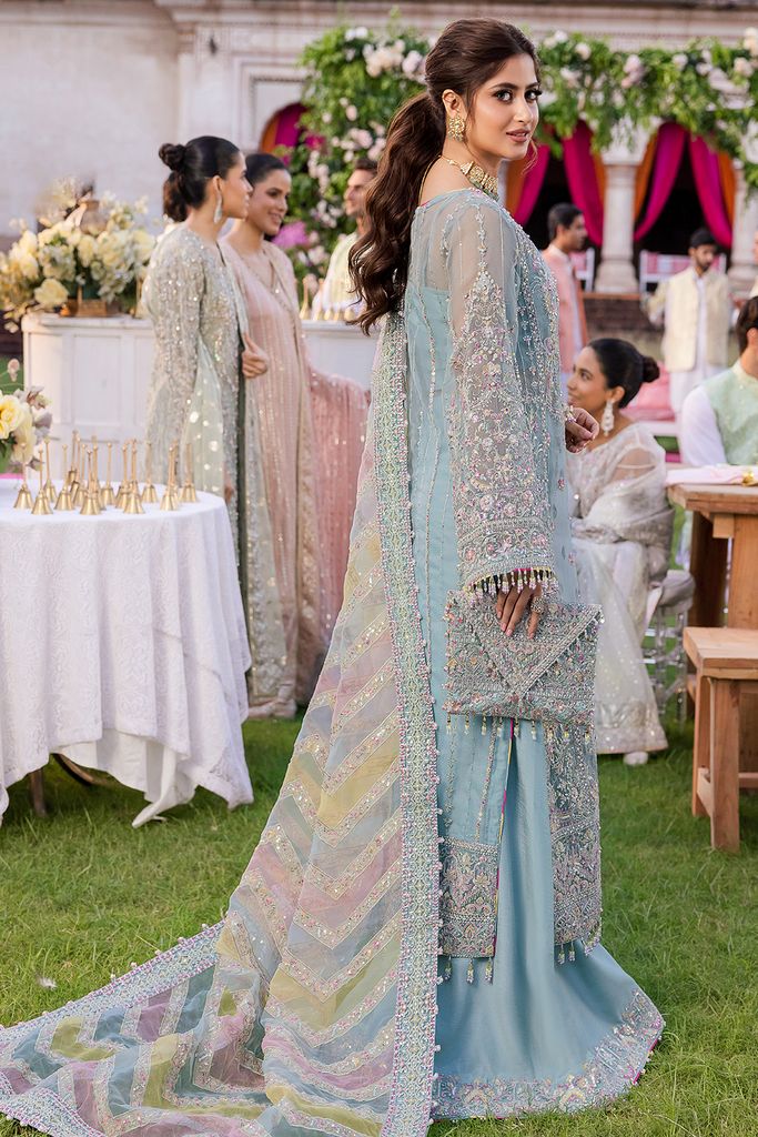 Kanwal Malik Luxury Formal Wedding Collection- Sky Blue