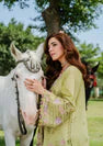 Elaf Embroidered Chikankari Luxury Lawn Collection- Apple Green