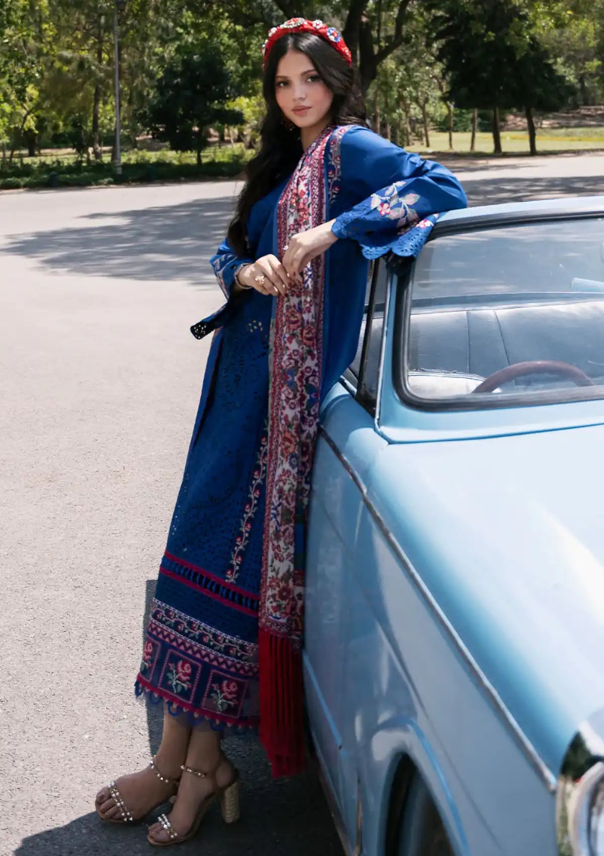 Bin Ilyas Royal Blue Luxury Lawn Collection