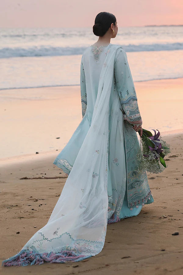 Qalamkar Sahil Luxury Lawn Chikankari Collection- SA-05 AYRA