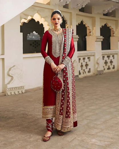 Kanwal Malik Addawork Formal Wedding Collection- Red
