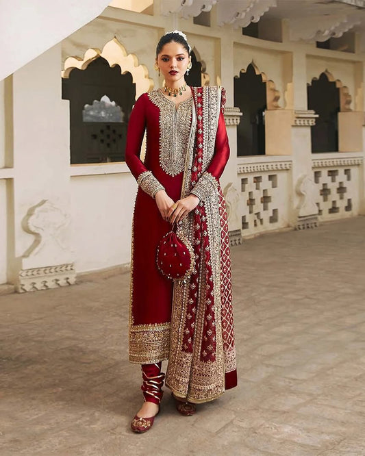 Kanwal Malik Addawork Formal Wedding Collection- Red