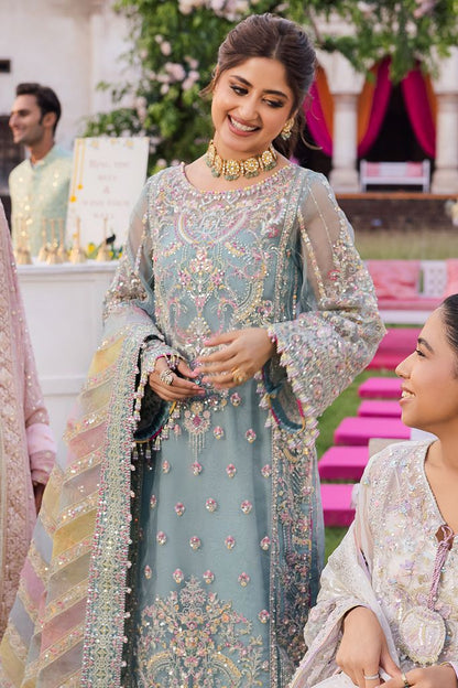 Kanwal Malik Luxury Formal Wedding Collection- Sky Blue
