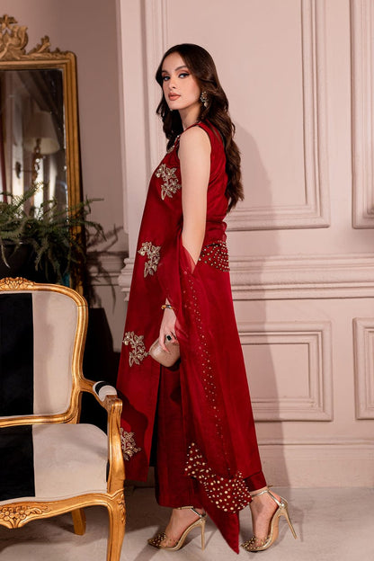 Sara Zara Luxury Embellished Formal Wedding Collection- Red