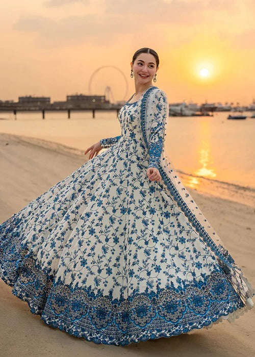 Faiza Saqlain Aya Luxury Lawn Collection Maaxi- Jehona