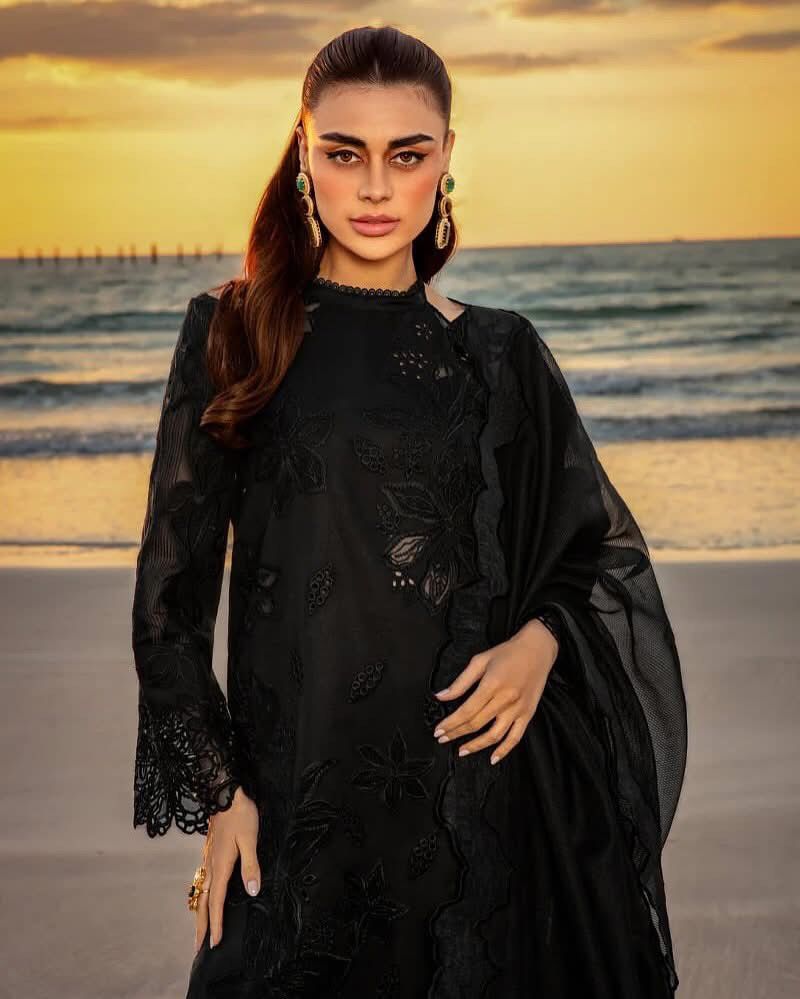 Rang Rasiya Luxury Chikankari Lawn Collection- Black