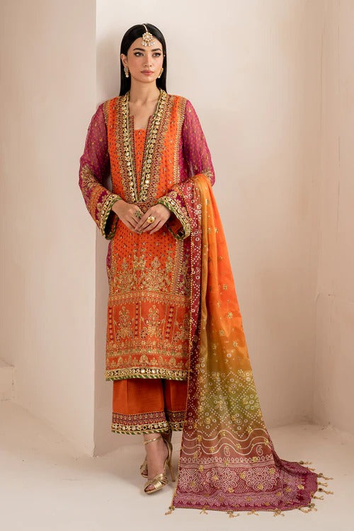 Baroque Luxury Chiffon Formal Wedding Collection- Mehndi Vibes