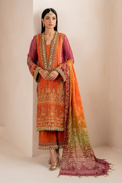 Baroque Luxury Chiffon Formal Wedding Collection- Mehndi Vibes
