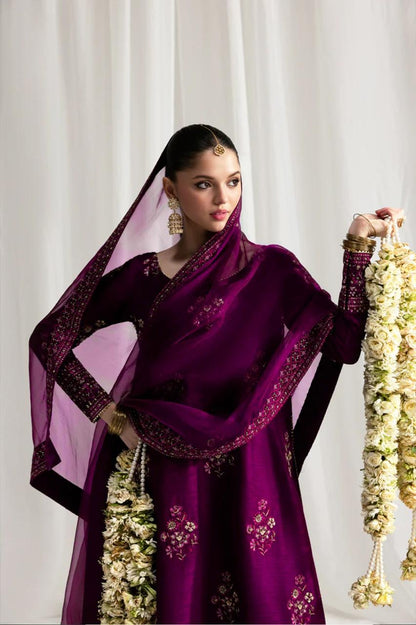 Zaib Luxury Formals Festive Collection-Magenta