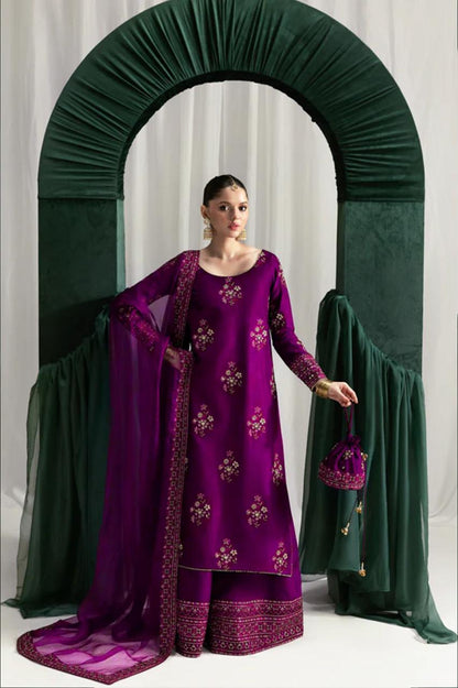 Zaib Luxury Formals Festive Collection-Magenta
