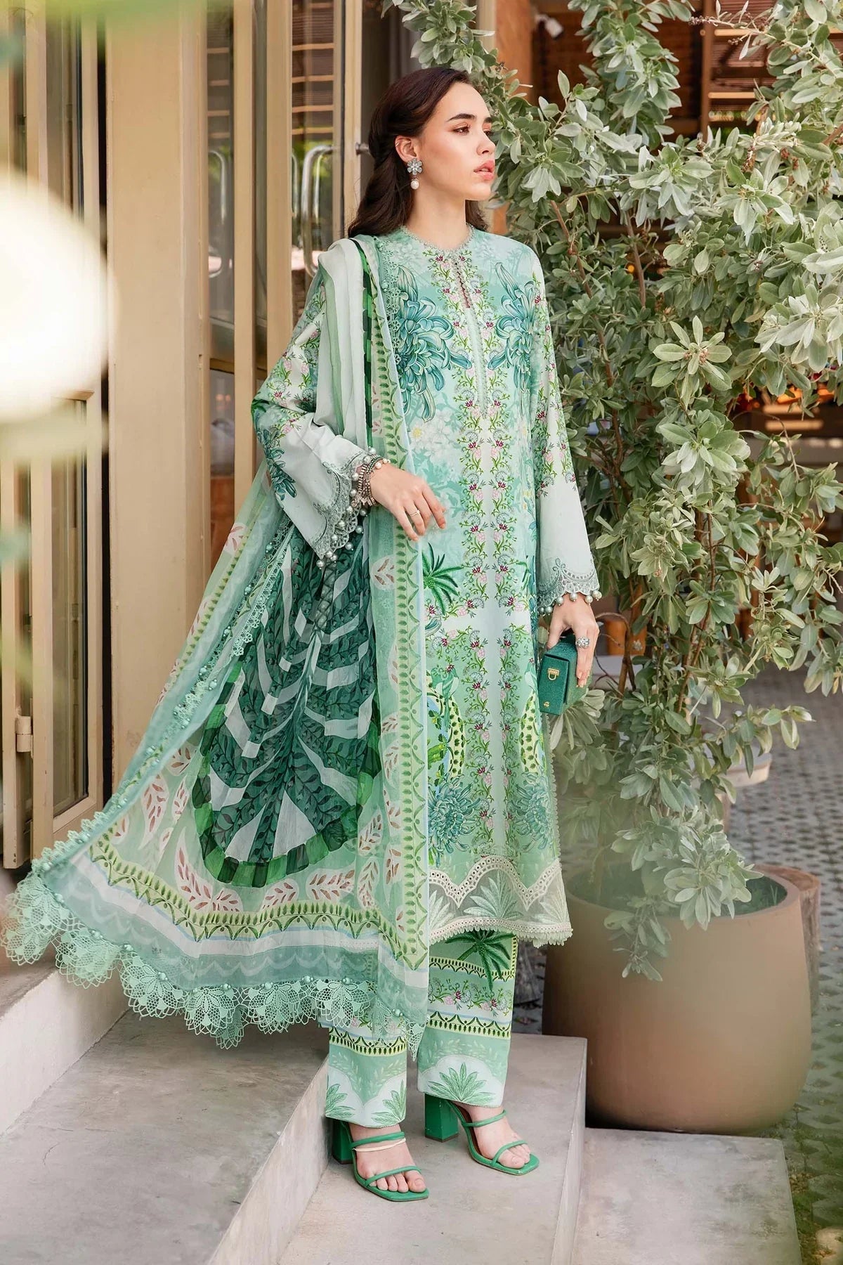 Maria.B Mprints 2025 Pure Lawn Collection -14 A