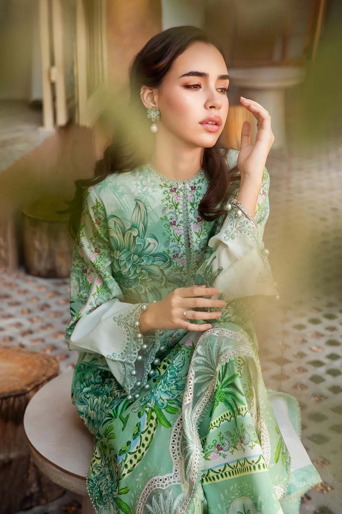 Maria.B Mprints 2025 Pure Lawn Collection -14 A