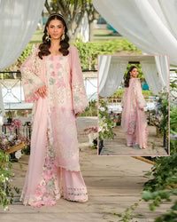 Elaf Embroidered Chikankari Luxury Lawn Collection- Teapink