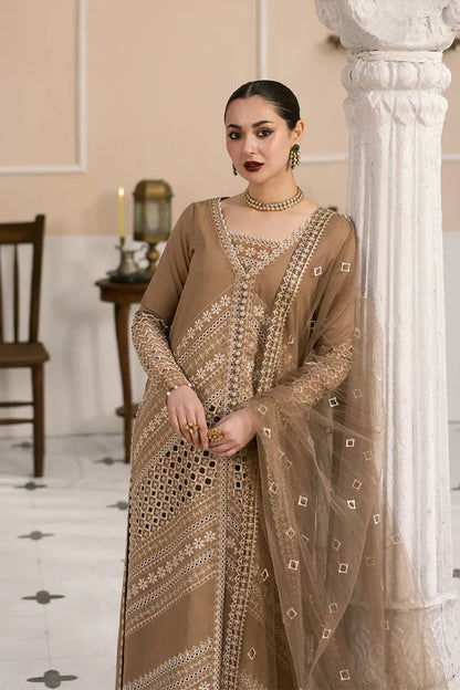 Maryum & Maria Luxury Lawn Chikankari Embroidered 3 Piece Dress