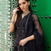 Maria b Chikankari Luxury Lawn Embroidered 3 Piece Dress