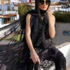 Maria b Chikankari Luxury Lawn Embroidered 3 Piece Dress
