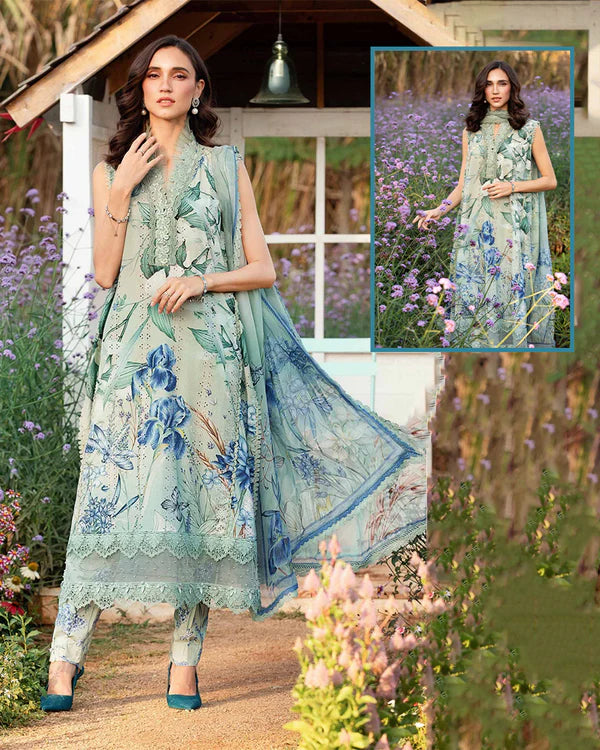 Maria.B Mprints 2025 Pure Lawn Collection - 2B