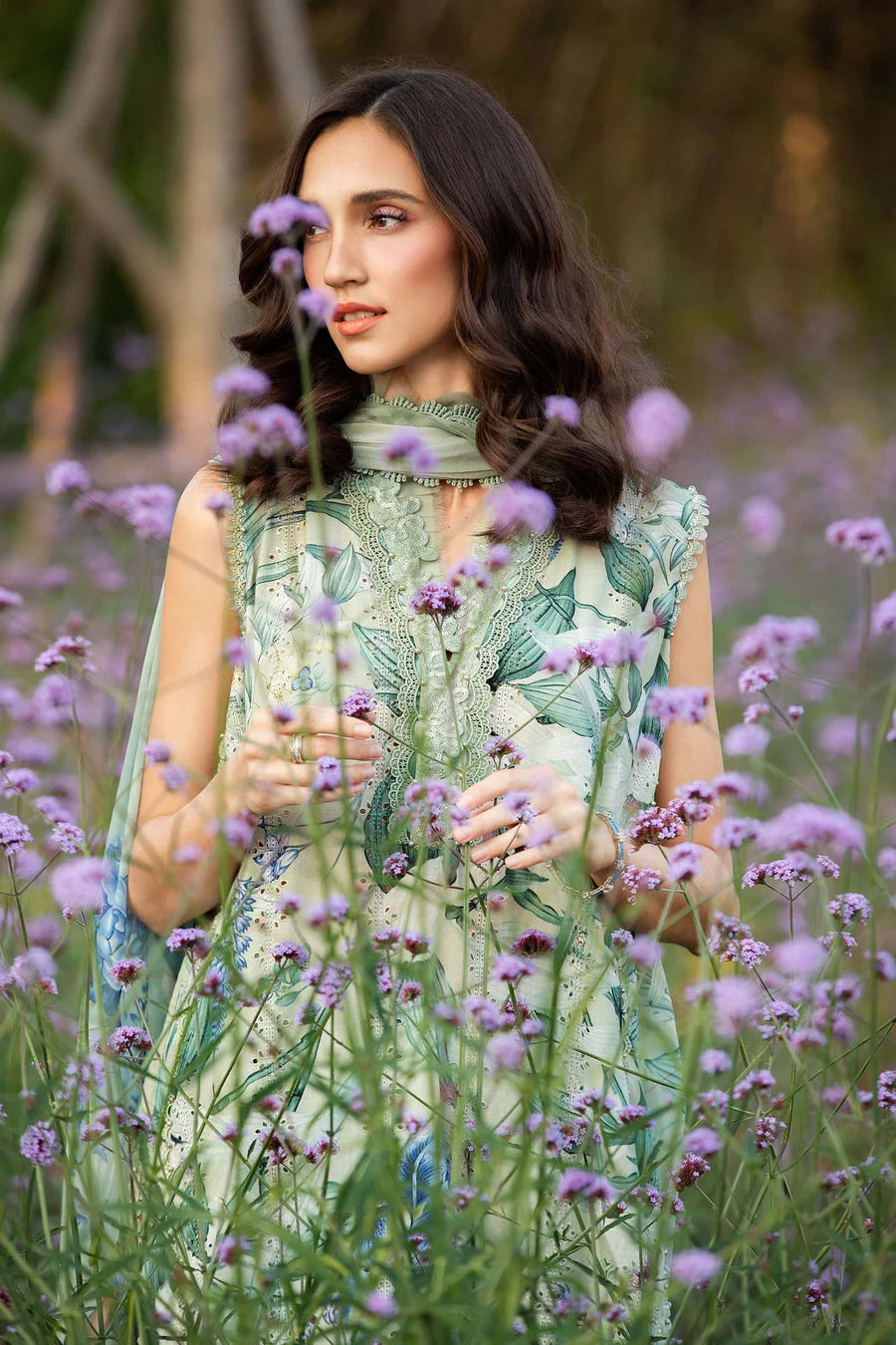 Maria.B Mprints 2025 Pure Lawn Collection - 2B