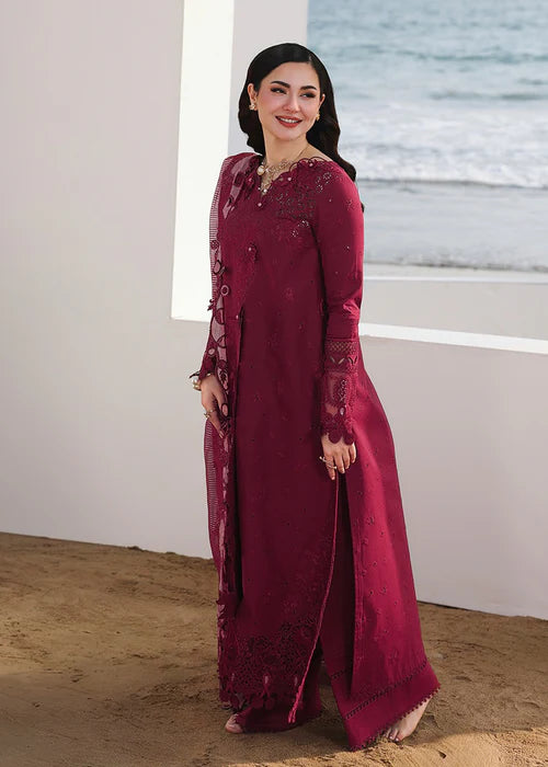 Qalamkar Sahil Luxury Lawn Chikankari Collection - SA-14 NELAM