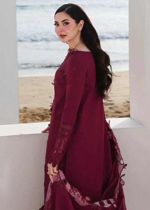 Qalamkar Sahil Luxury Lawn Chikankari Collection - SA-14 NELAM