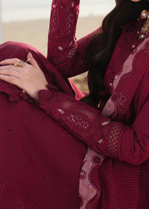 Qalamkar Sahil Luxury Lawn Chikankari Collection - SA-14 NELAM