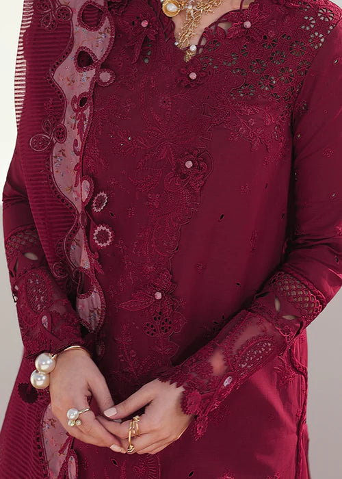 Qalamkar Sahil Luxury Lawn Chikankari Collection - SA-14 NELAM