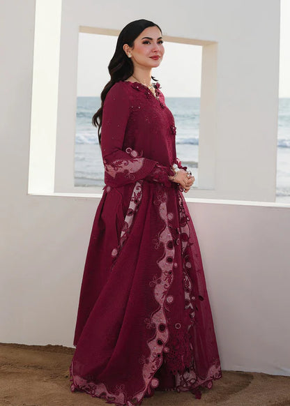 Qalamkar Sahil Luxury Lawn Chikankari Collection - SA-14 NELAM