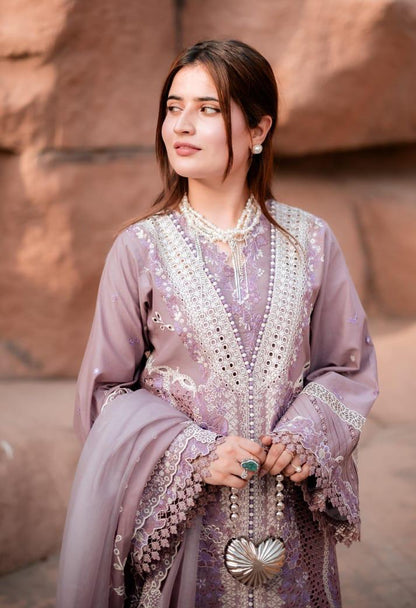 Bin Ilyas Mauve Luxury Lawn Collection