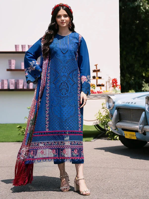 Bin Ilyas Royal Blue Luxury Lawn Collection