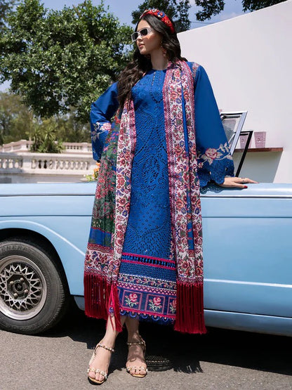 Bin Ilyas Royal Blue Luxury Lawn Collection