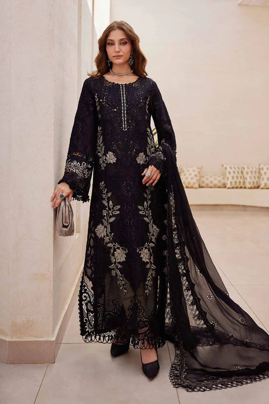 Maria.B 3 Piece Unstitched Embroidered Paper Cotton Suit