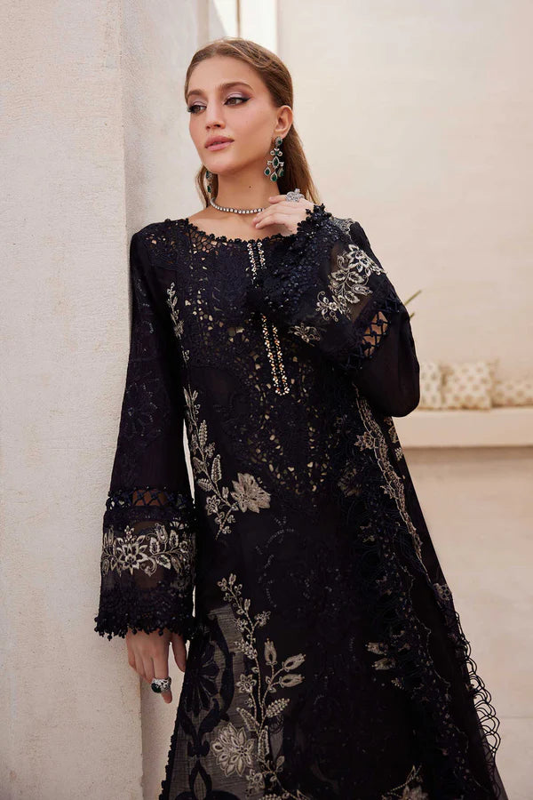 Maria.B 3 Piece Unstitched Embroidered Paper Cotton Suit