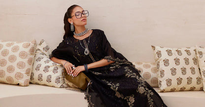 Maria.B 3 Piece Unstitched Embroidered Paper Cotton Suit