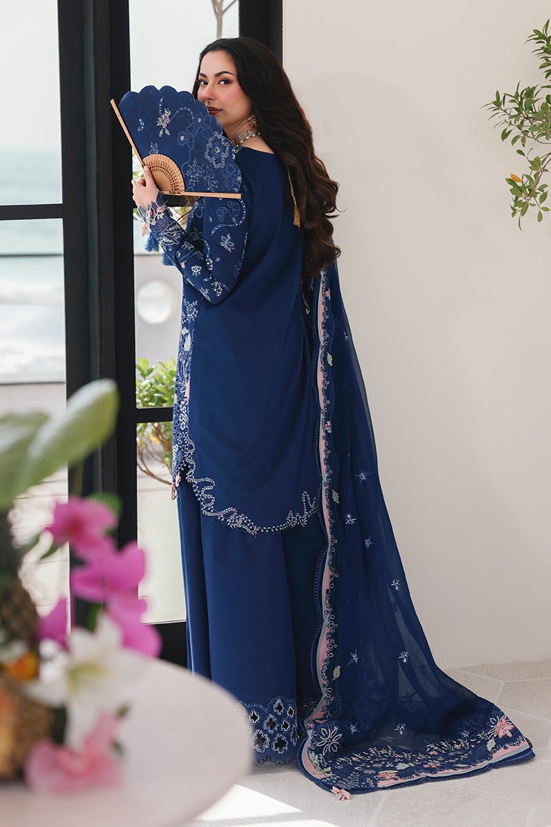Qalamkar Sahil Luxury Lawn Chikankari Collection- SA-16 ESMA