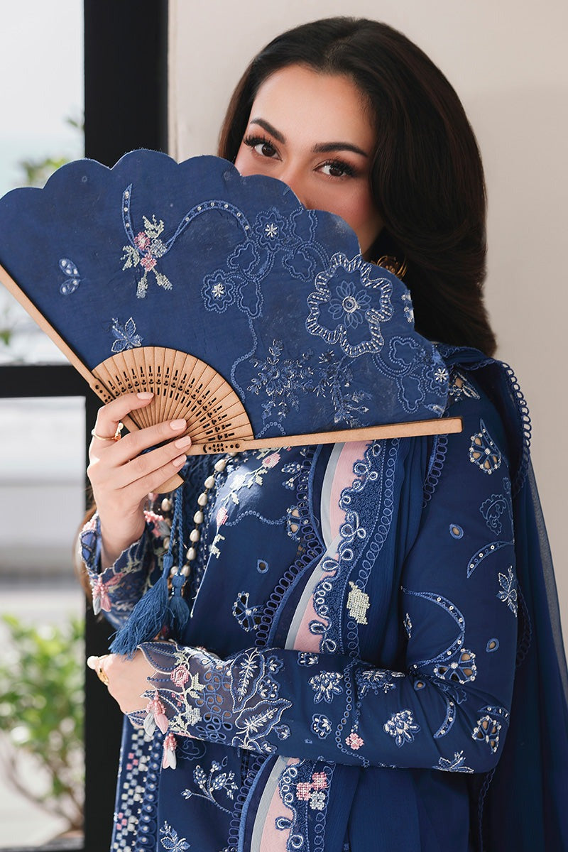 Qalamkar Sahil Luxury Lawn Chikankari Collection- SA-16 ESMA
