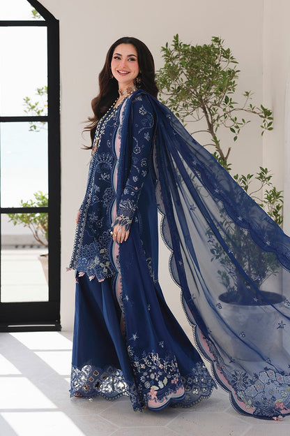 Qalamkar Sahil Luxury Lawn Chikankari Collection- SA-16 ESMA