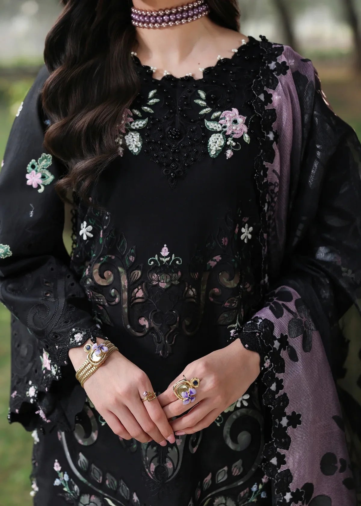 Sardinia Lawn Embroidered Luxury 3 Piece Dress