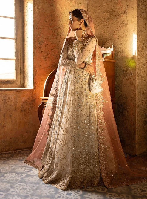 Syra Yousuf - Dona Shirt, Lehenga with Dupatta