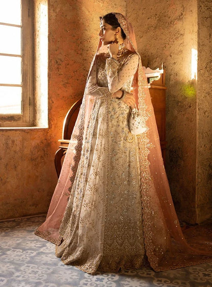 Syra Yousuf - Dona Shirt, Lehenga with Dupatta