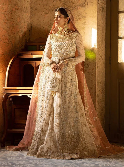 Syra Yousuf - Dona Shirt, Lehenga with Dupatta