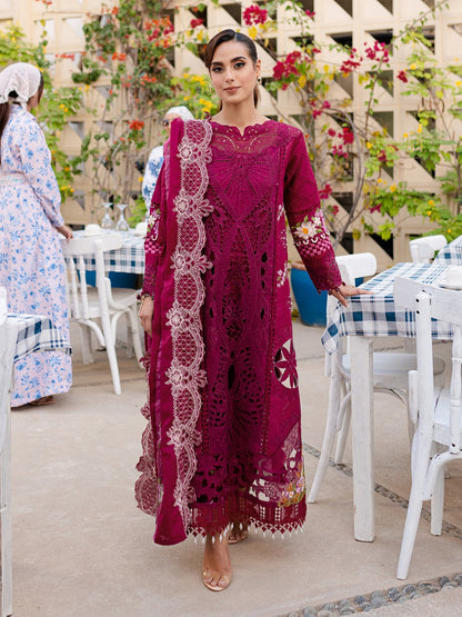 Parishay Red Luxury Lawn Collection Replica