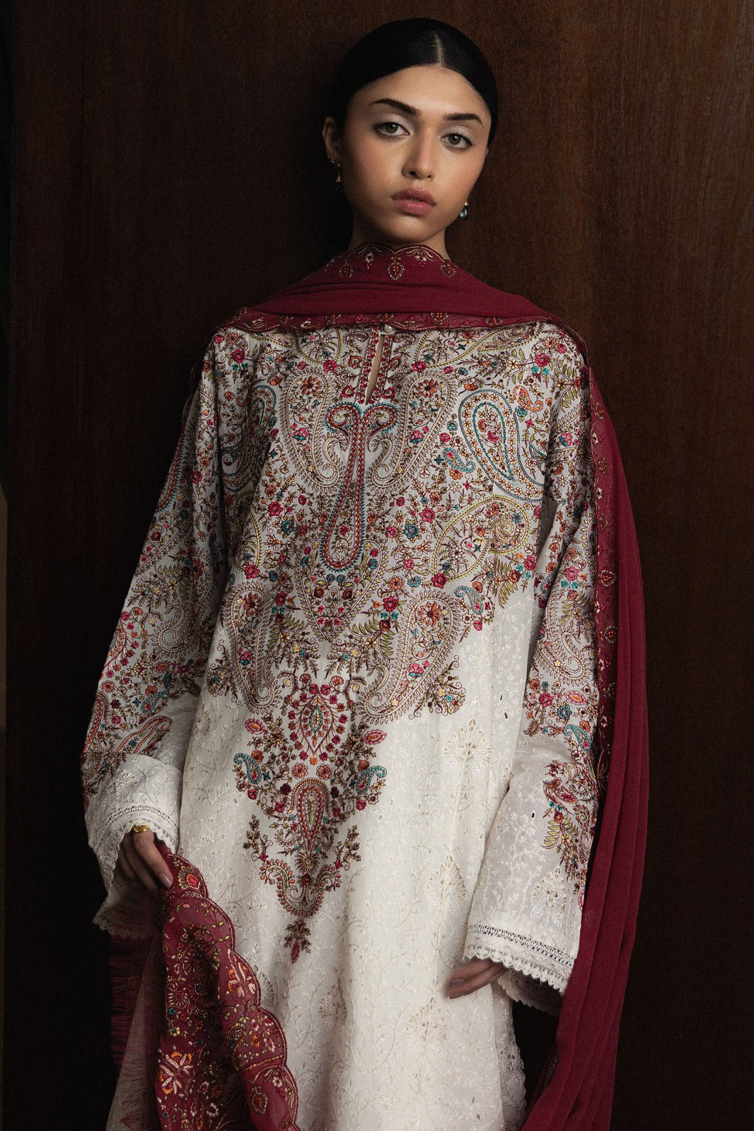 Zara Shahjahan SATORI Premium Luxury Lawn Chikankari Collection - HIKARI-D7 Best Seller..!
