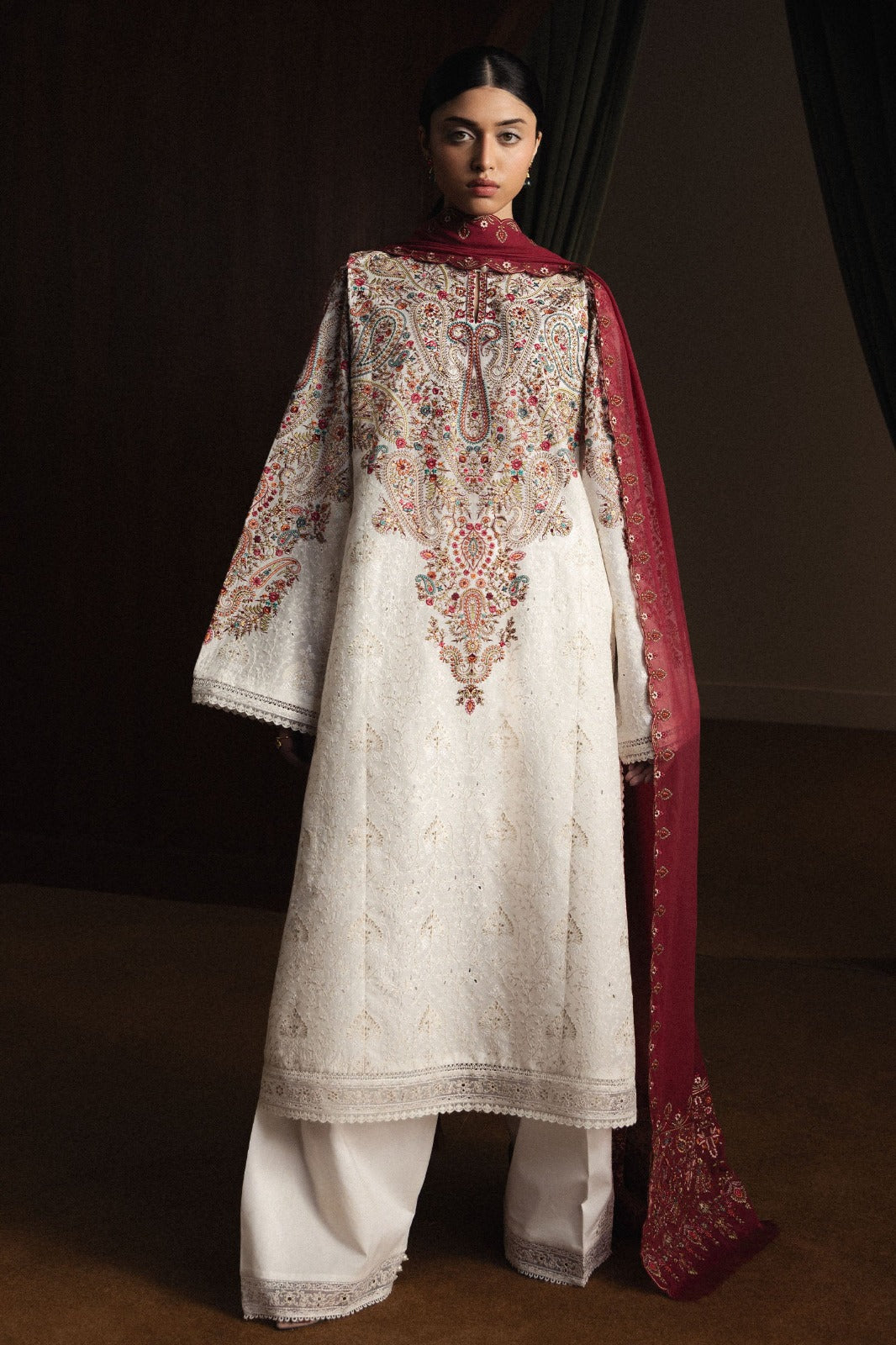 Zara Shahjahan SATORI Premium Luxury Lawn Chikankari Collection - HIKARI-D7 Best Seller..!