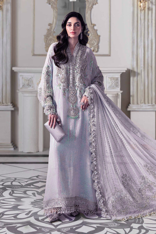 Maria.B Mbroidered Luxury Formals Wedding Chiffon Collection - LILAC