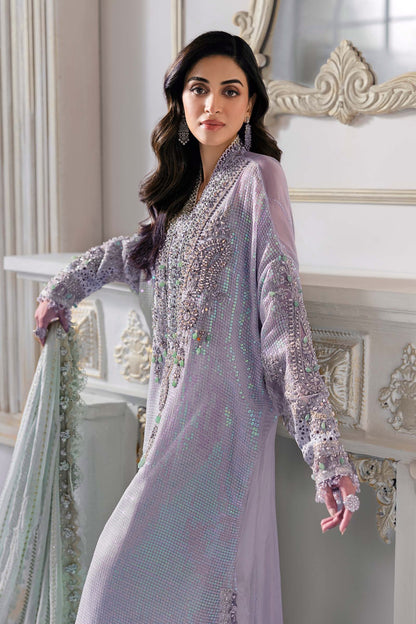 Maria.B Mbroidered Luxury Formals Wedding Chiffon Collection - LILAC